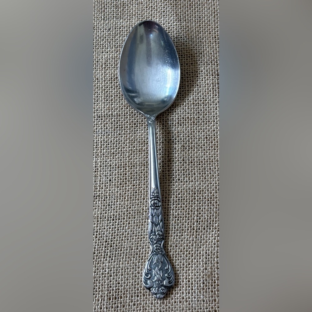 Vintage Versailles Vegetable Serving Spoon Flatware MSI Japan Mid Century